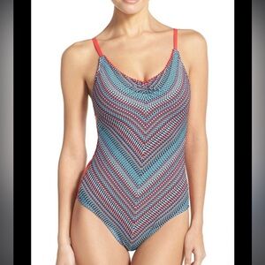 Lucky Brand multicolored one piece with side lacing sz small